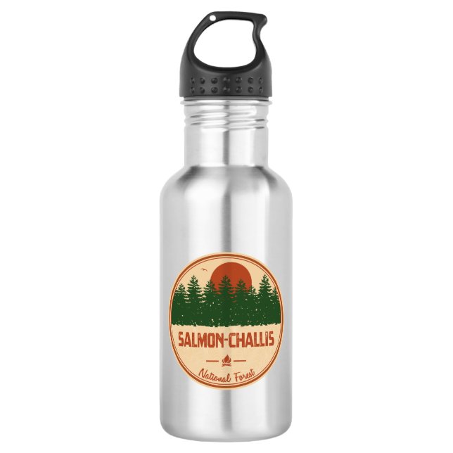 Botella De Agua Bosque nacional de Salmon-Challis (Anverso)