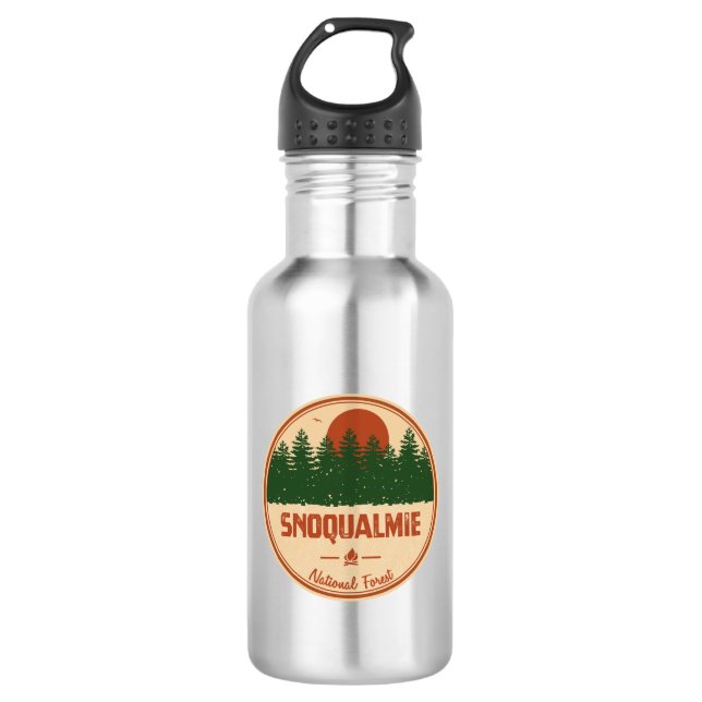 Botella De Agua Bosque nacional de Snoqualmie (Anverso)
