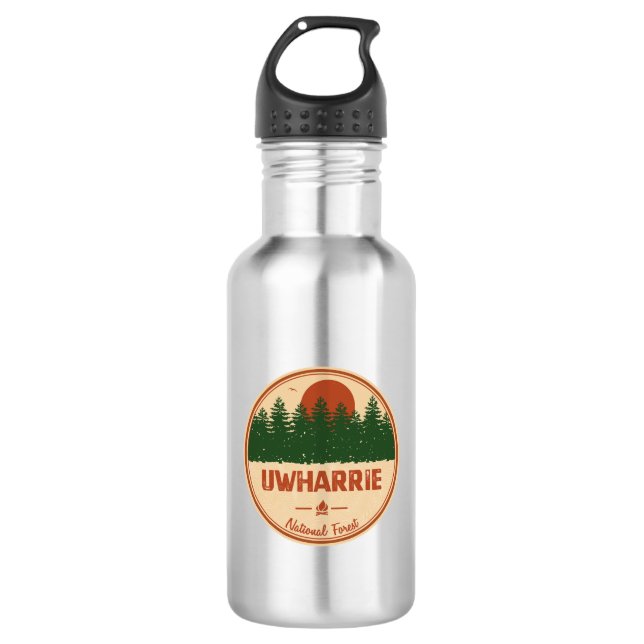 Botella De Agua Bosque nacional de Uwharrie (Anverso)