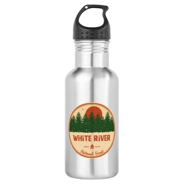 Botella De Agua Bosque nacional del río Blanco (Anverso)