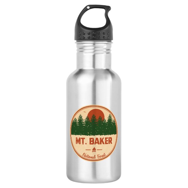 Botella De Agua Bosque Nacional Mt. Baker (Anverso)