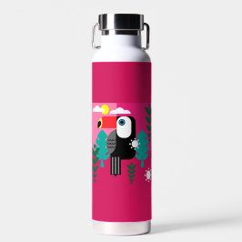 Botella De Agua Bosque tropical tropical Toucan