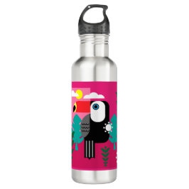 Botella De Agua Bosque tropical tropical Toucan