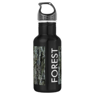 Botella De Agua Bosque viejo de la corteza del pino