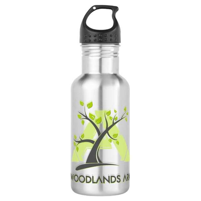 Botella De Agua BosquesBotella de agua de acero inoxidable sin adh (Anverso)