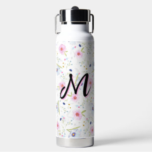 Botella De Agua Botánico Cottagecore Floral Silvestre Elegante