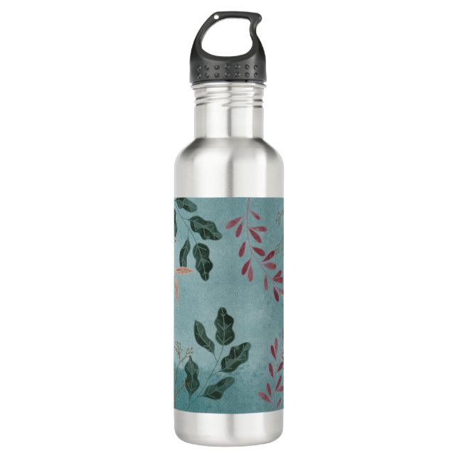 Botella De Agua Botánico Tropical Elegante (Anverso)