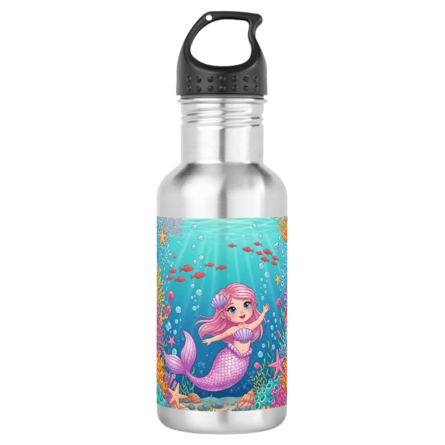 Botella De Agua Botella Cute Mermaid Water (Anverso)