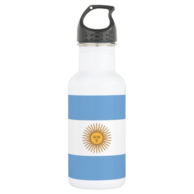 Botella De Agua Botella de la bandera argentina para la libertad (Anverso)