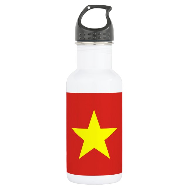 Botella De Agua Botella de la bandera de Vietnam de la libertad (Anverso)