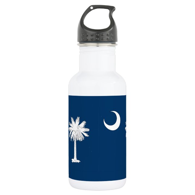 Botella De Agua Botella de la bandera del estado de Carolina del S (Anverso)