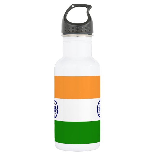 Botella De Agua Botella de la bandera india de la libertad (Anverso)