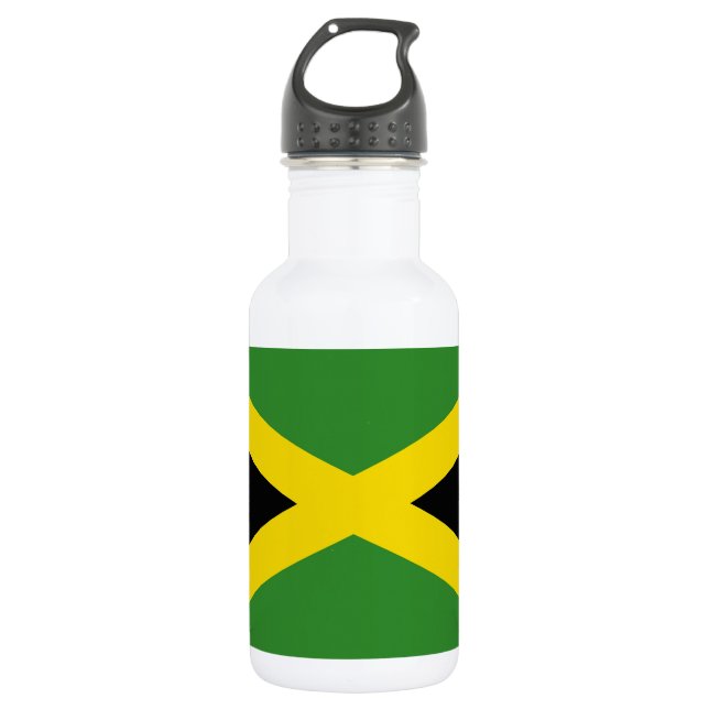 Botella De Agua Botella de la bandera jamaiquina de la libertad (Anverso)