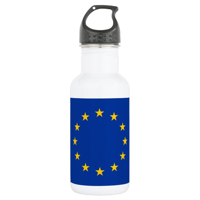 Botella De Agua Botella de la Unión Europea para la libertad de la (Anverso)