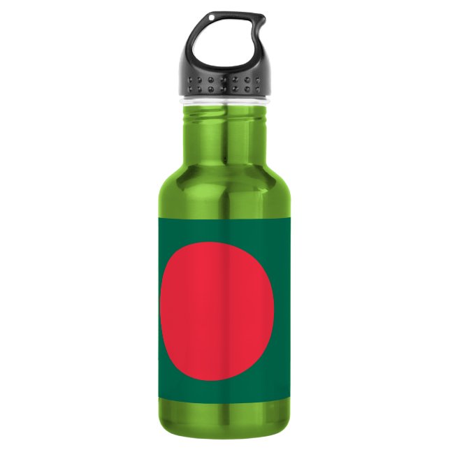 Botella De Agua Botella de libertad con bandera de Bangladesh (Anverso)