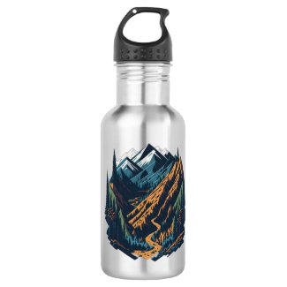 Botella sendero por una tierra lejana