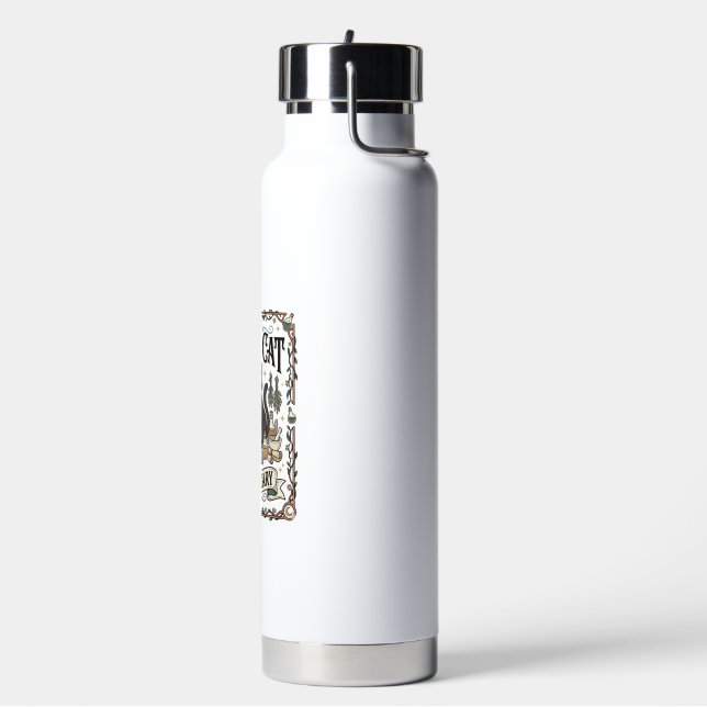 Botella De Agua Botica de Gato Negro Bruja Mística Apothecary  (Izquierda)