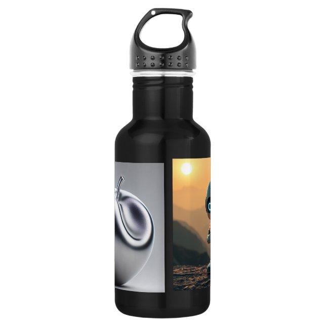 Botella De Agua Botol negro (Anverso)