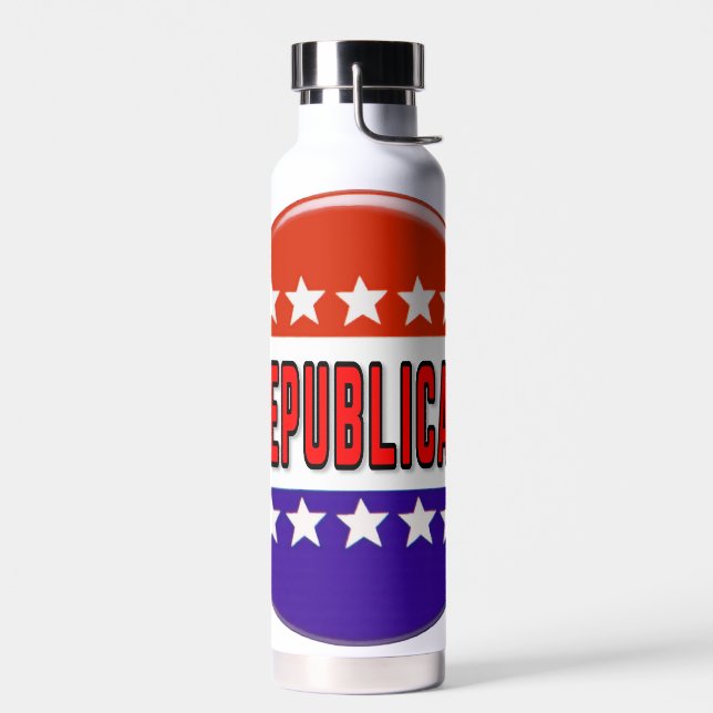 Botella De Agua Botón Republicano (Izquierdo)