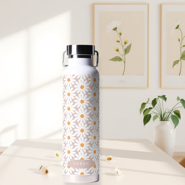 Botella De Agua bottle water bottles daisies elegant (Subido por el creador)