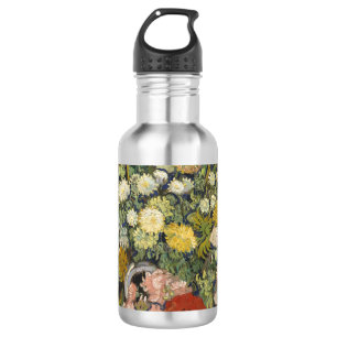Botella De Agua Bouquet Floral Impresionista Antiguo Van Gogh