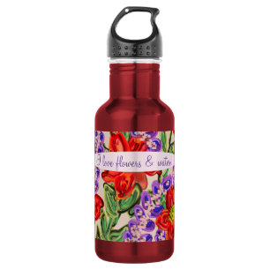 Botella De Agua Bouquet floral, tiempos divertidos