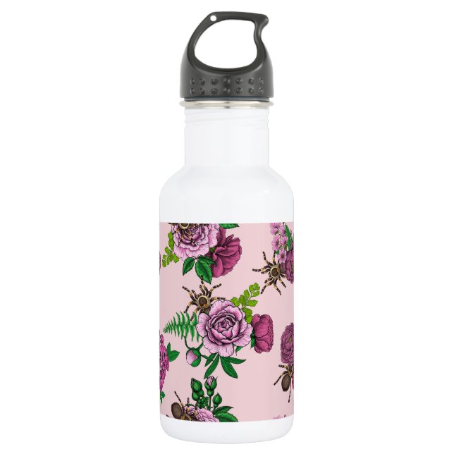 Botella De Agua Bouquets y tarantula (Anverso)