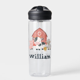 Botella De Agua Boys Cute Farm Animal Barnyard Kids