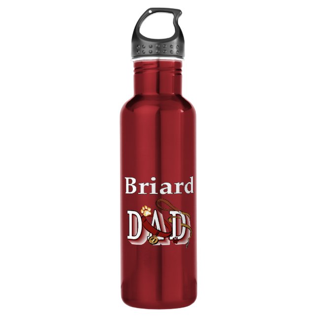 Botella De Agua Briard Dad (Anverso)