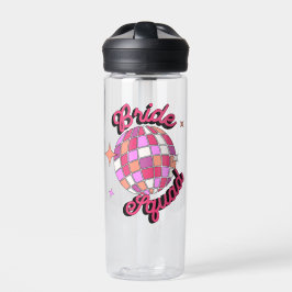 Botella De Agua bride squad pink disco bachelorette party