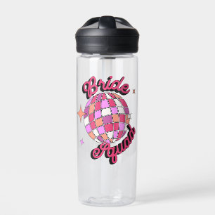 Botella De Agua bride squad pink disco bachelorette party