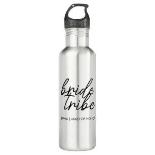 Botella De Agua Bride Tribe   Compañeras de la Novia Modernas Pers