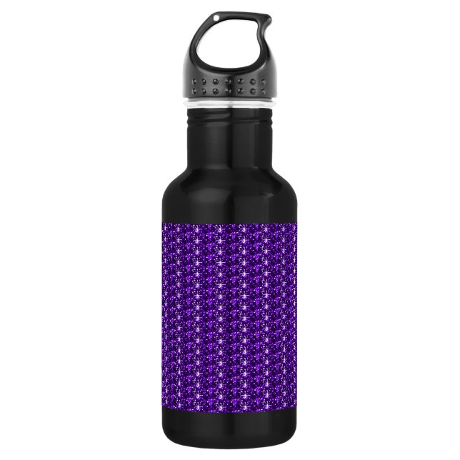 Botella De Agua Brillantina violeta (Anverso)