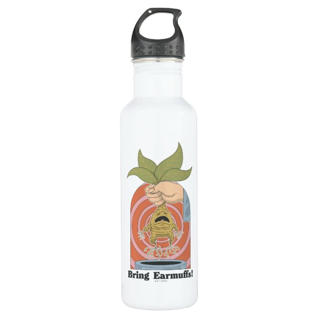 Botella De Agua "Bring Earmuffs!" Screaming Mandrake Graphic (Anverso)