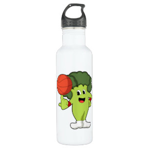 Botella De Agua Broccoli en el Basketball Sports