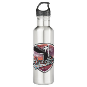 Botella De Agua Brooklyn Design Silver