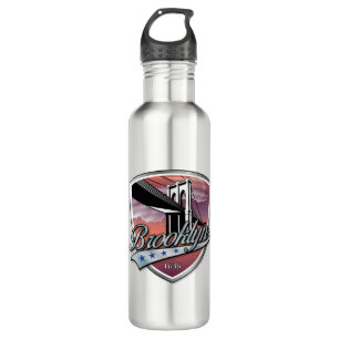 Botella De Agua Brooklyn Design Silver