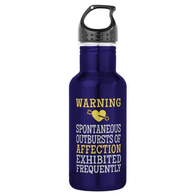 Botella De Agua Brotes de personalizado de afecto (Anverso)