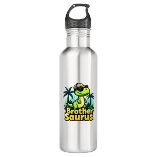 Botella De Agua Brothersaurus - Personalizado divertido Dinosaur B