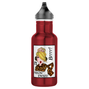 Botella De Agua "¡Brrr! - ¡Es helado!"