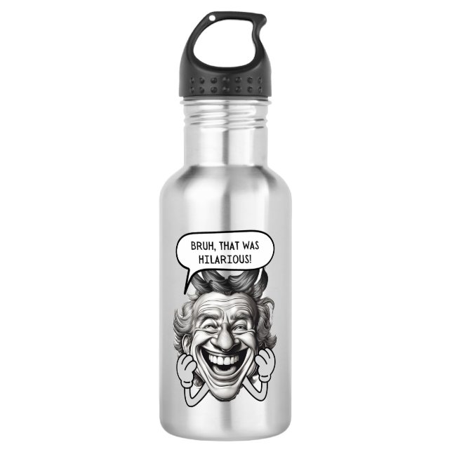 Botella De Agua Bruh Eso Fue Gracioso (Anverso)