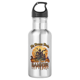 Botella De Agua Bruja de Casa Embrujada de Halloween del Banquero 