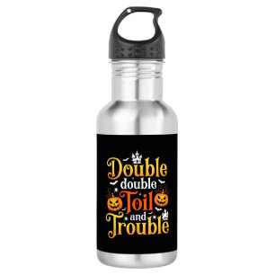 Botella De Agua Bruja de Halloween Doble Doble Trabajo y Problema