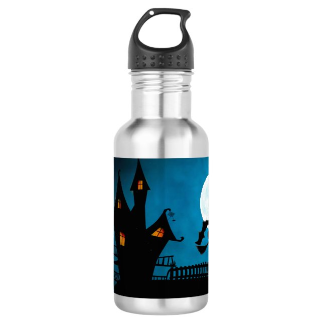 Botella De Agua Bruja Voladora (Anverso)
