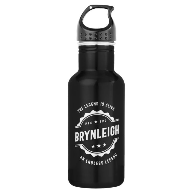 Botella De Agua Brynleigh Nombre Personalizado Regalo de cumpleaño (Anverso)