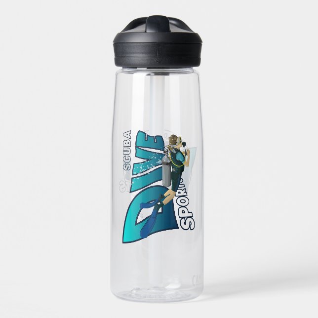 Botella De Agua Buceo |  (Delante)