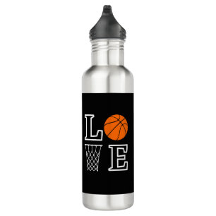 Botella De Agua Bucles de baloncesto, regalo del jugador de balonc