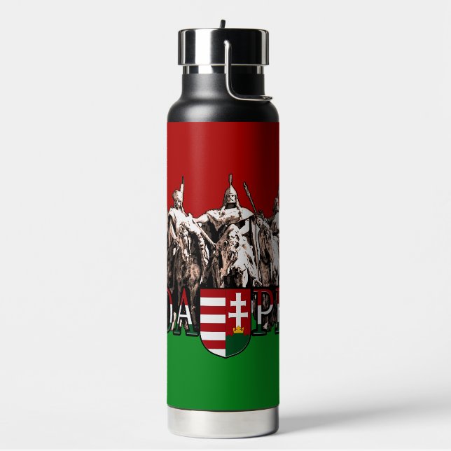 Botella De Agua Budapest Héroes Bandera Húngara (Izquierda)