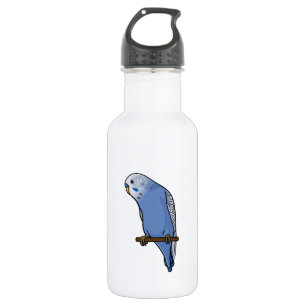 Botella De Agua Budgie azul