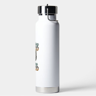 Botella De Agua Buen aspecto Felino Bueno Diseño Vintage de Gato_1